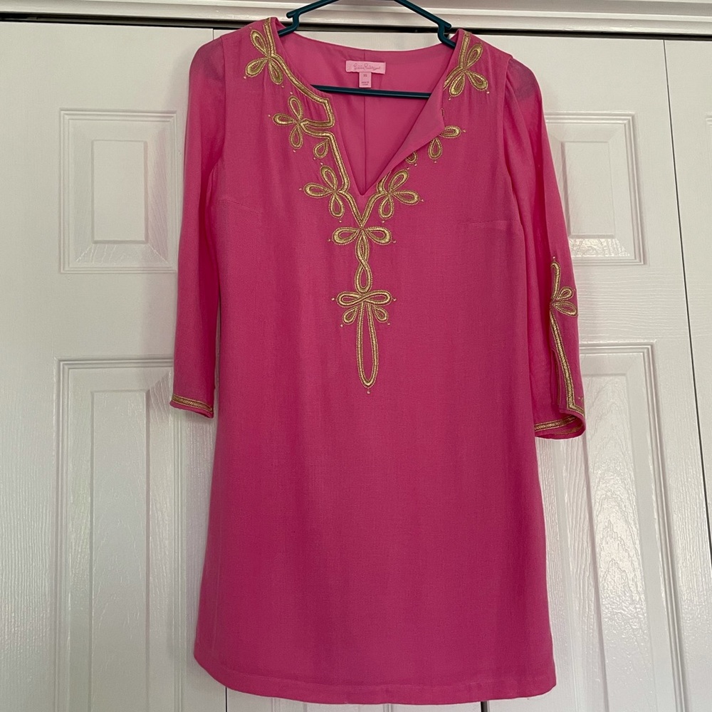Lily Pulitzer pink tunic cover up. Size XS.